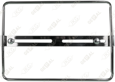 Houderplaat vierkant chroom